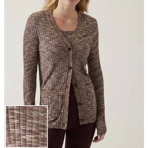 Athleta Revolve Cardigan & crop Top size M / L